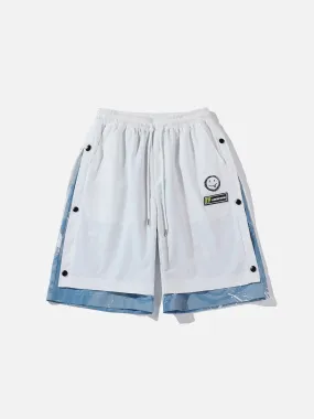 1984® - Vintage Hip Hop Stitching Fake Two Pieces Shorts