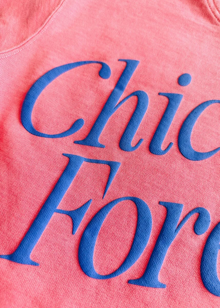 Chicago Forever! Garment-Dyed Sweatshirt - Watermelon