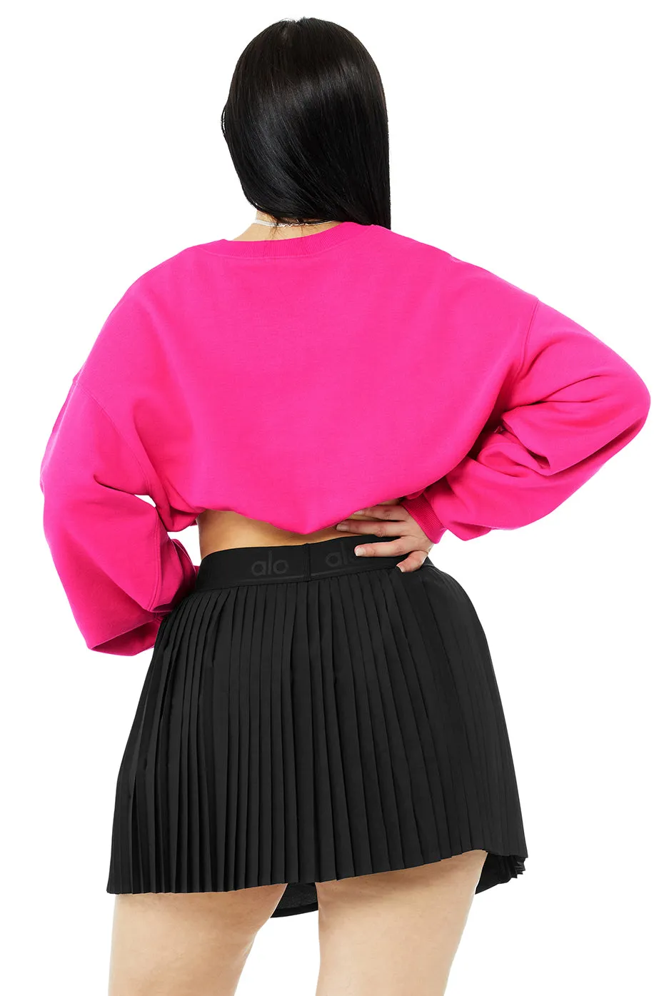 Devotion Crew Neck Pullover - Neon Pink