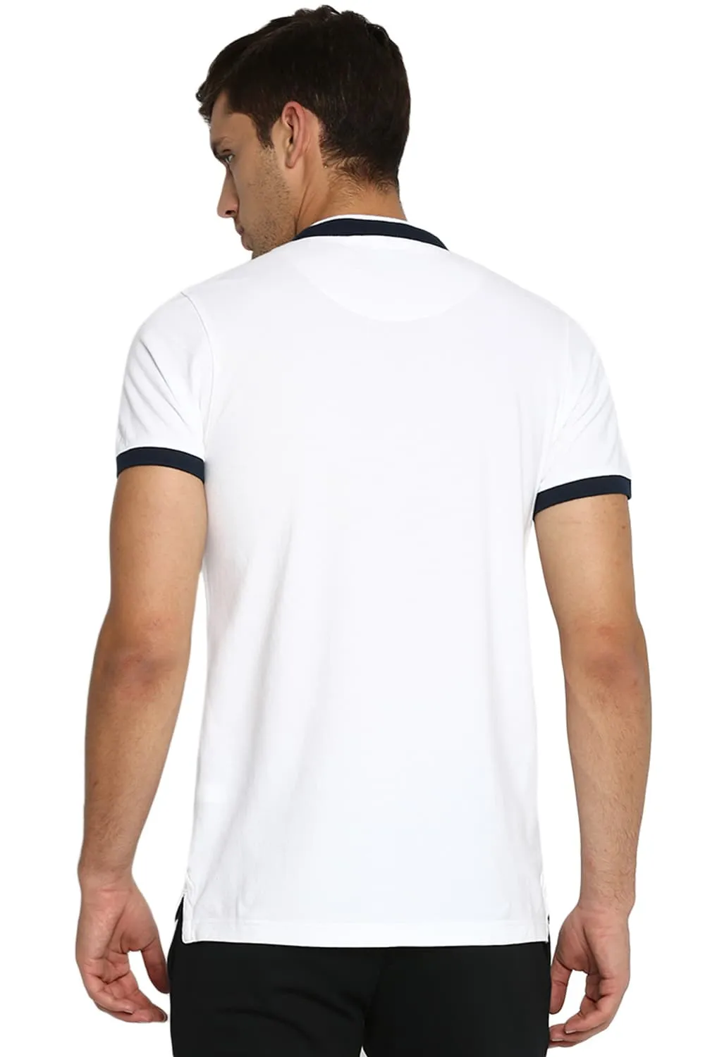 Muscle Fit Stand Up Collar Polo T Shirt