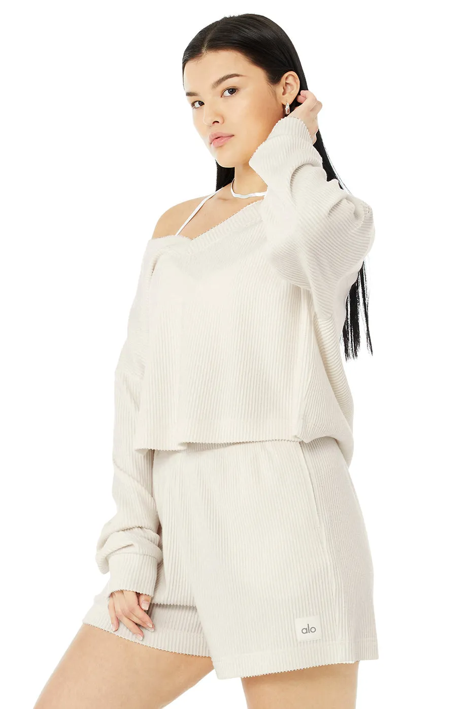 Muse V-Neck Pullover - Ivory