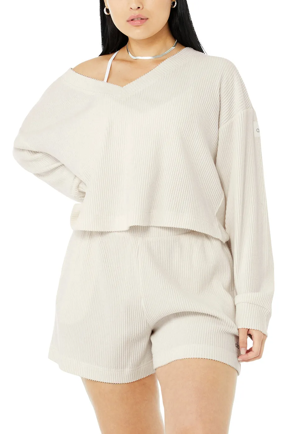 Muse V-Neck Pullover - Ivory