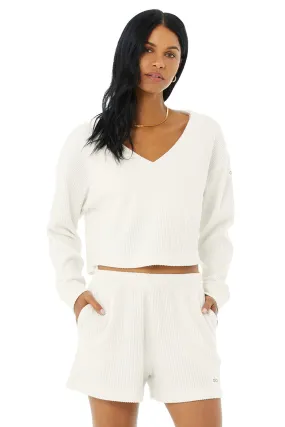 Muse V-Neck Pullover - Ivory