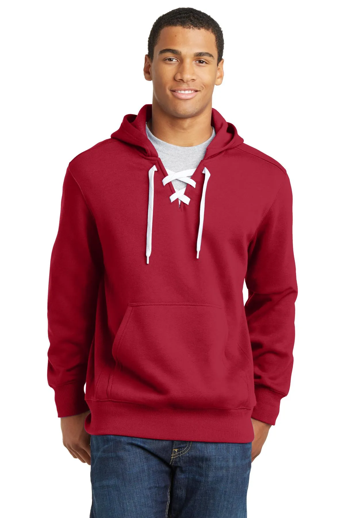 Sport-Tek® Lace Up Pullover Hooded Sweatshirt. ST271