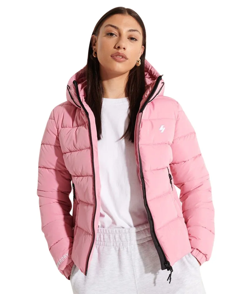 Superdry Women's Hooded Spirit Sports Puffer Jacket